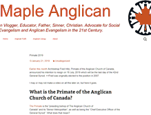 Tablet Screenshot of mapleanglican.com